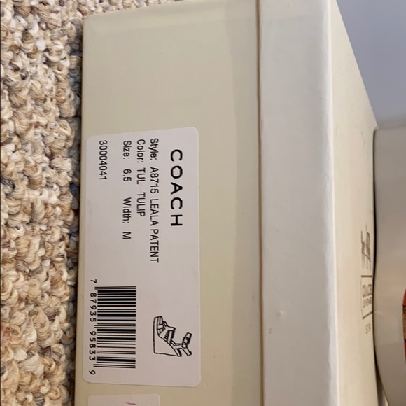 Coach patent tulip wedge sandal - Picture 2 of 3